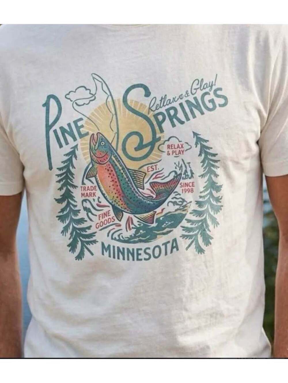Pine Springs Minnesota Graphic T-Shirt XXLT